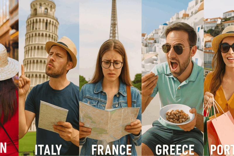 8 comportements des touristes en Espagne, Italie, France, Grèce et Portugal qui font discrètement juger par les locaux, selon la psychologie